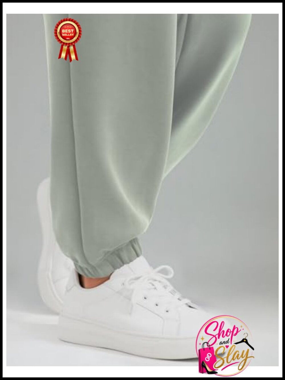 Modal Fleece Lined Joggers High Waisted Thermal Sweatpants Pockets - Picture 5 of 6